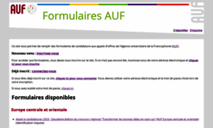 Formulaires.auf.org thumbnail