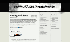 Formulatedrandomness.wordpress.com thumbnail