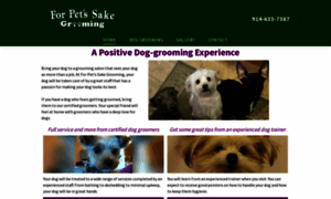 Forpetssakegrooming.com thumbnail