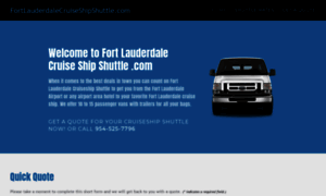 Fortlauderdalecruiseshipshuttle.com thumbnail