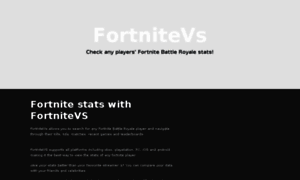 Fortnitevs.com thumbnail