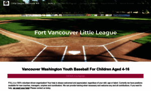 Fortvancouverlittleleague.org thumbnail