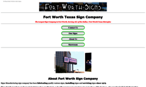 Fortworthsigncompany.com thumbnail