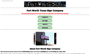 Fortworthsignsmfg.com thumbnail