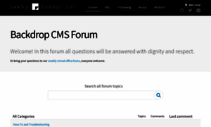 Forum.backdropcms.org thumbnail
