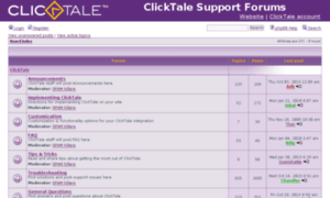 Forum.clicktale.net thumbnail