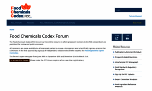 Forum.foodchemicalscodex.org thumbnail