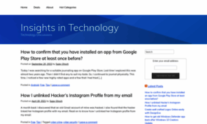 Forum.insightsintechnology.com thumbnail