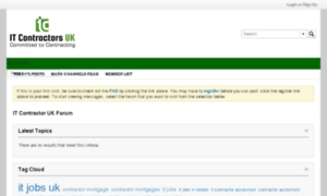 Forum.itcontractorsuk.com thumbnail