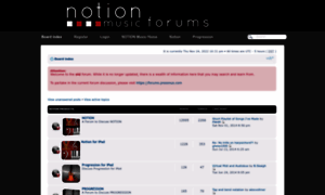 Forum.notionmusic.com thumbnail