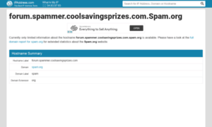 Forum.spammer.coolsavingsprizes.com.spam.org.ipaddress.com thumbnail