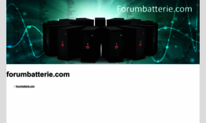Forumbatterie.com thumbnail