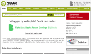 Forumbibliotek.nacka.se thumbnail