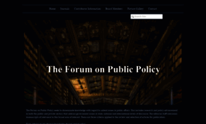 Forumonpublicpolicy.com thumbnail