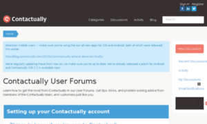 Forums.contactually.com thumbnail