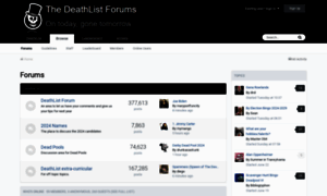 Forums.deathlist.net thumbnail