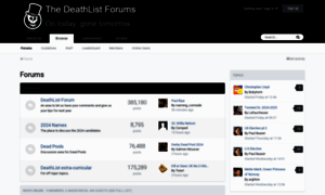 Forums.deathlist.net thumbnail