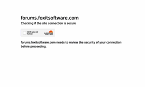 Forums.foxitsoftware.com thumbnail