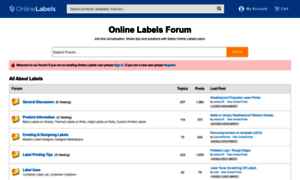 Forums.onlinelabels.com thumbnail