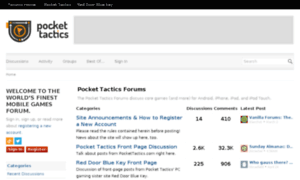 Forums.pockettactics.com thumbnail