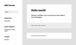 Forums.ssrc.org thumbnail