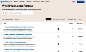 Forums.wordpress.com thumbnail