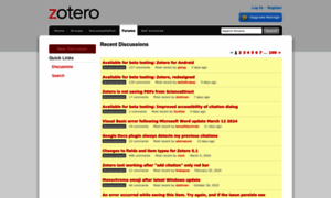 Forums.zotero.org thumbnail