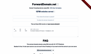 Forwarddomain.net thumbnail
