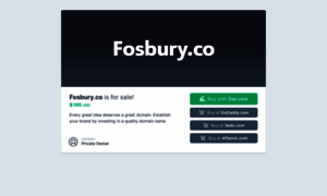 Fosbury.co thumbnail
