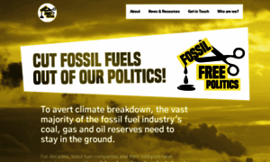 Fossilfreepolitics.org thumbnail