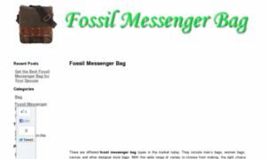 Fossilmessengerbag.net thumbnail