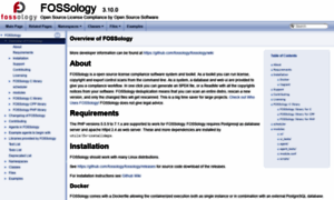 Fossology.github.io thumbnail