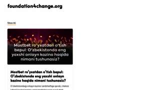 Foundation4change.org thumbnail