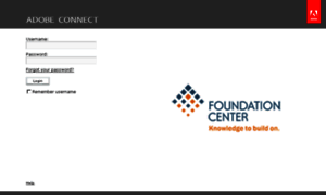 Foundationcenter.adobeconnect.com thumbnail