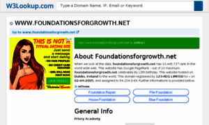 Foundationsforgrowth.net.w3lookup.net thumbnail