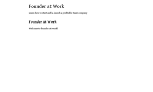 Founderatwork.com thumbnail