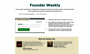 Founderweekly.com thumbnail