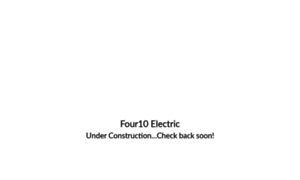 Four10electric.com thumbnail