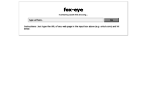 Fox-eye.appspot.com thumbnail