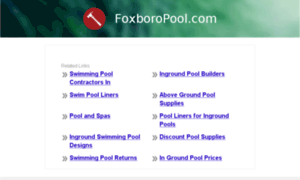 Foxboropool.com thumbnail