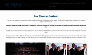 Foxtheateroakland.net thumbnail