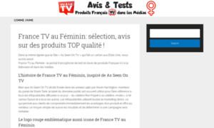 Francetvaufeminin.fr thumbnail