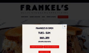 Frankelsdelicatessen.com thumbnail