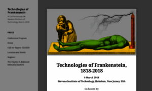 Frankenstein2018.org thumbnail