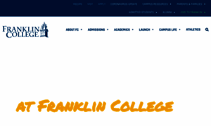 Franklincollege.edu thumbnail