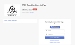 Franklincountyfair.fairentry.com thumbnail