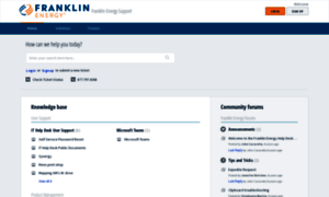 Franklinenergy.freshdesk.com thumbnail