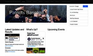 Franklinpatriotsbaseball.com thumbnail