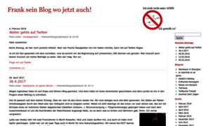 Frankseinblogwojetztauch.wordpress.com thumbnail