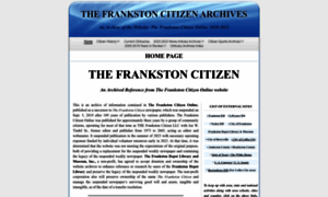 Frankstoncitizen.com thumbnail
